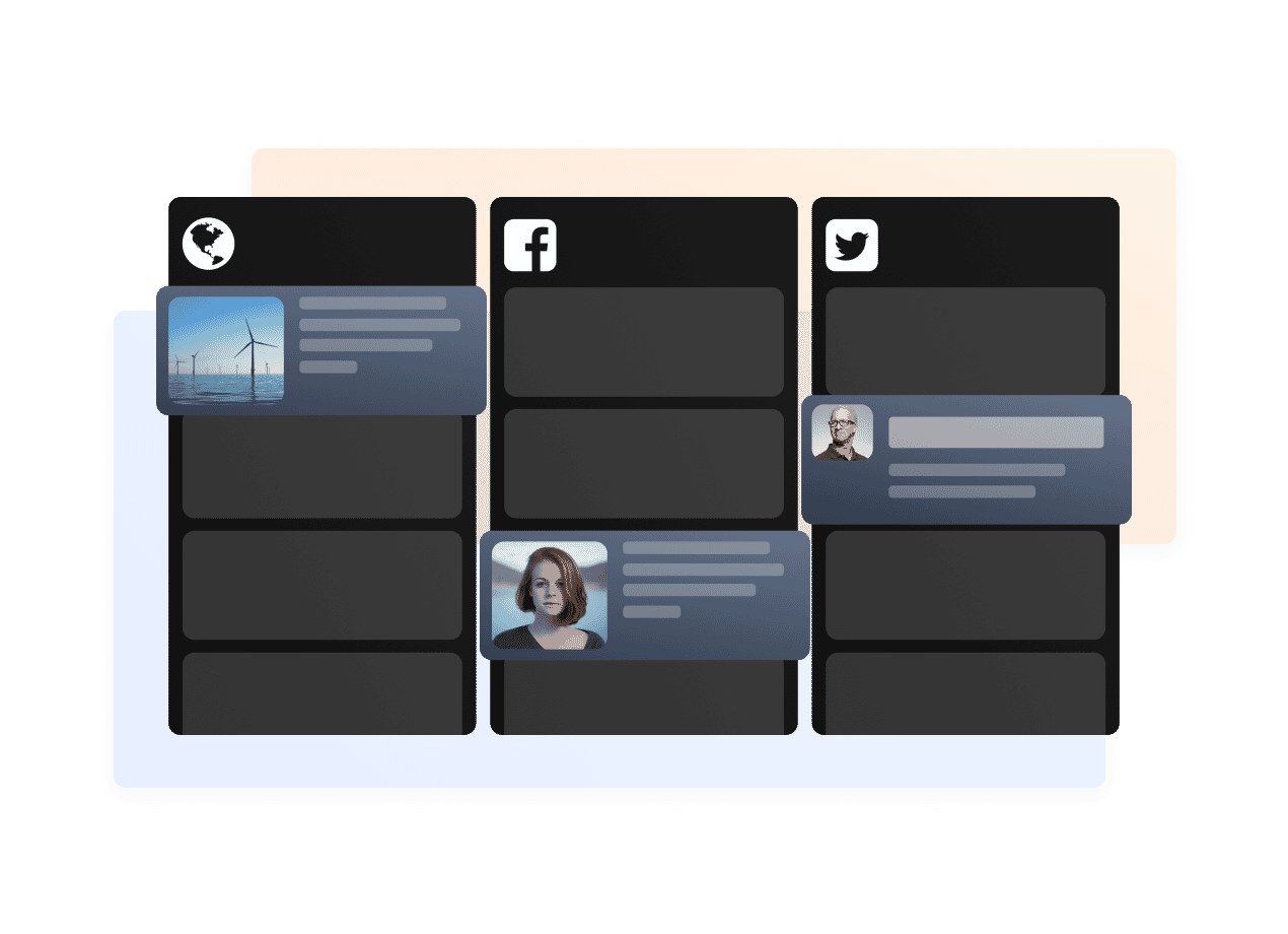 Image of data feeds in NewsWhip Spike