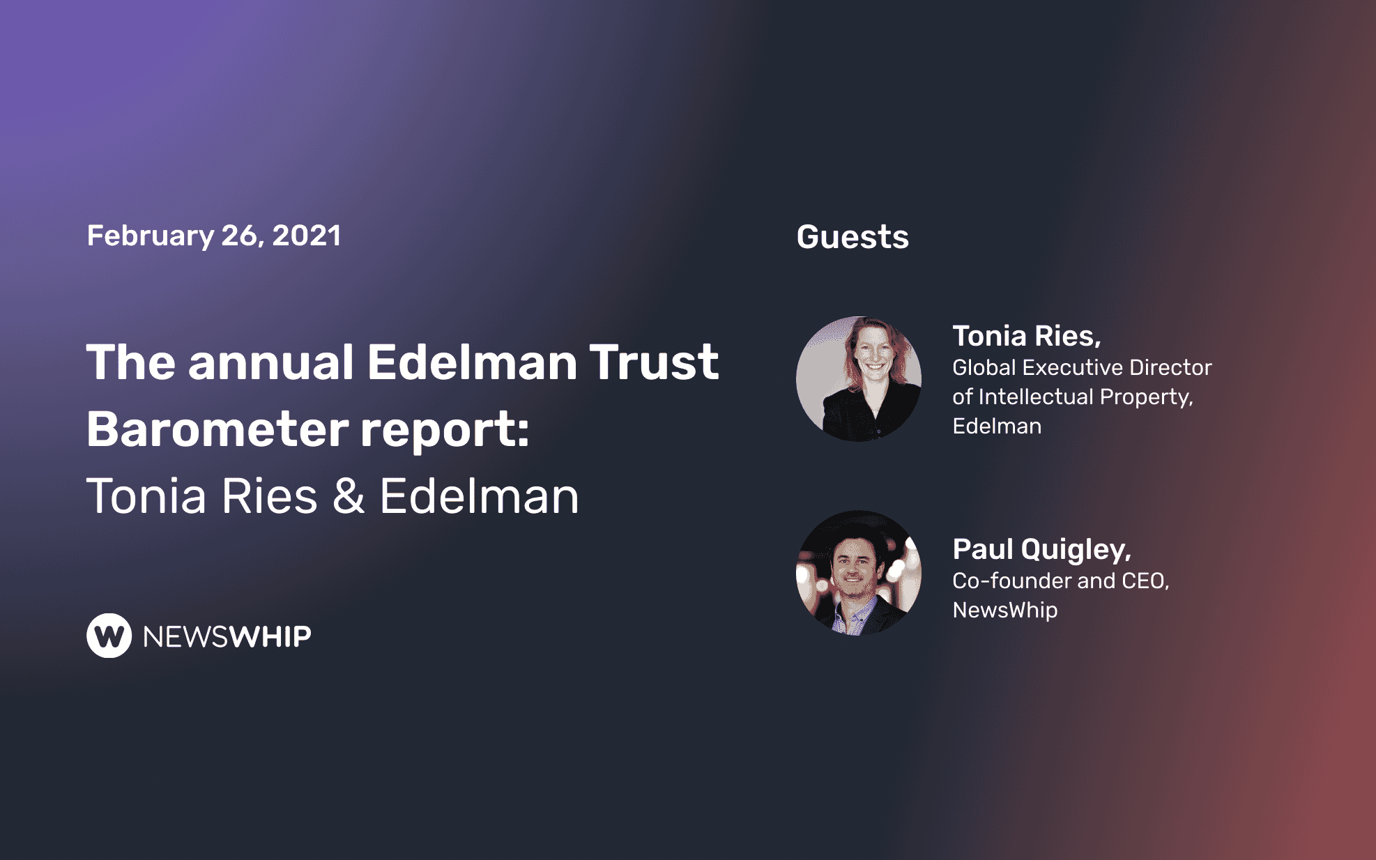 The NewsWhip Pulse - Tonia Ries and the Edelman Trust Barometer